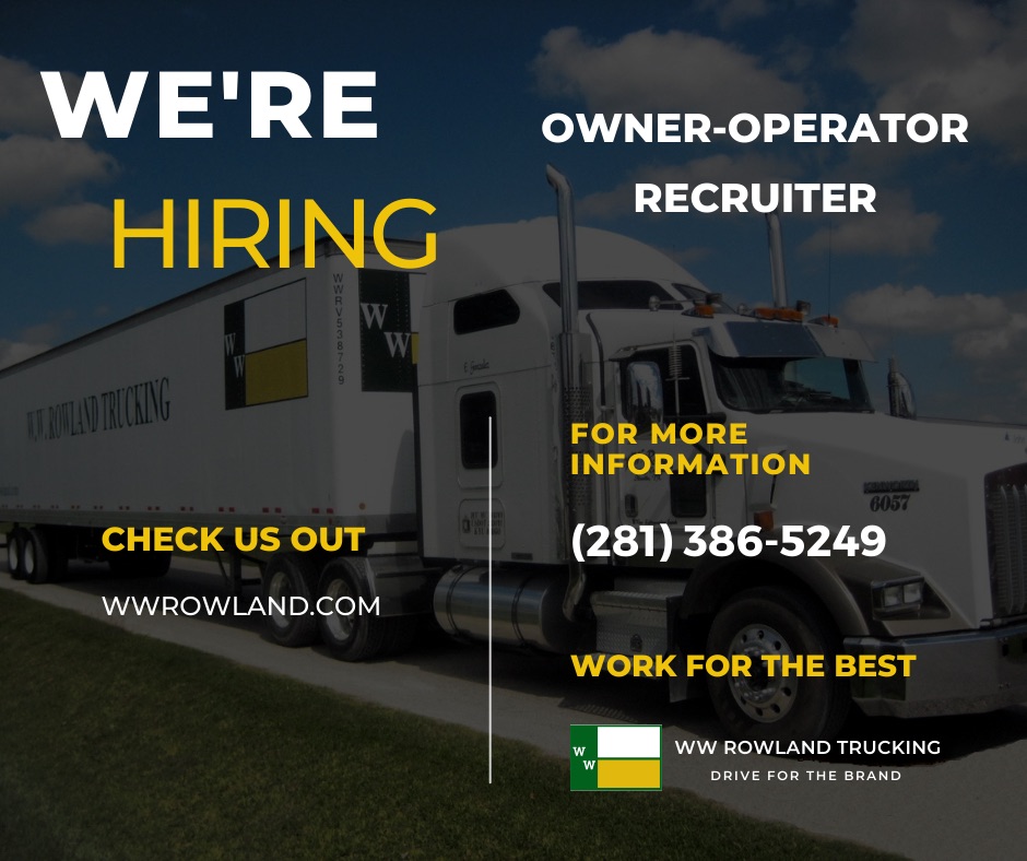 A Facebook post that was boosted with an image of a truck with "We're Hiring" in large letters along with contact information.